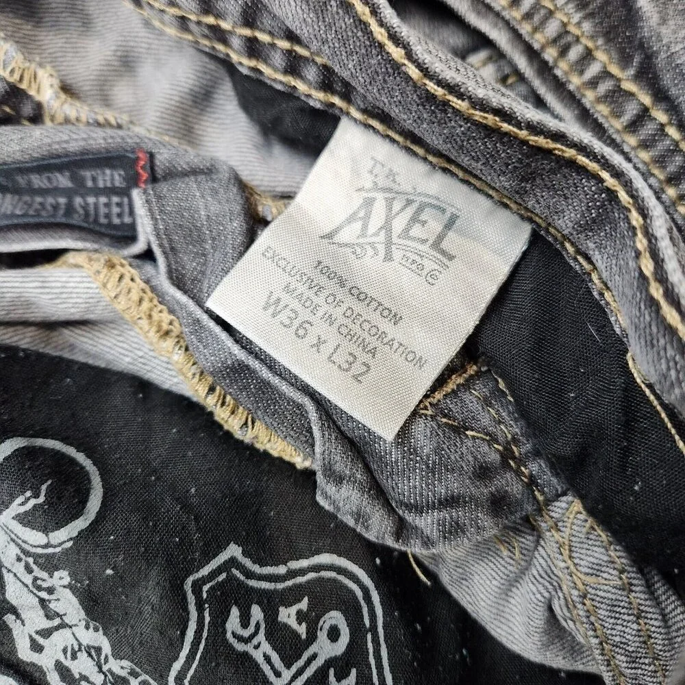 Mens TK Axel size 36x30 Relaxed Straight Mid Rise Jeans - Picture 10 of 11